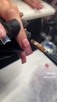 Video thumbnail for Stunning Birthday French Nails with Gold Accents