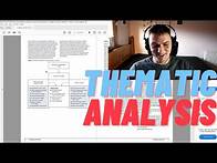 Video thumbnail for thematic analysis | how to present the results