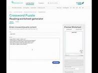 Video thumbnail for How to make a crossword puzzle on Education.com
