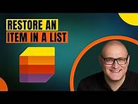 Video thumbnail for How to restore a previous version of the Item in a Microsoft List