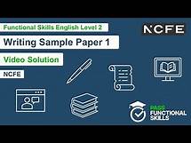 Video thumbnail for Pass Functional Skills - NCFE Writing Sample Paper 1 (Level 2) Video Solution