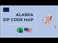 Video thumbnail for Alaska Zip Code Map in Excel - Zip Codes List and Population Map