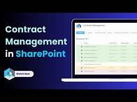 Video thumbnail for Transform Your Contracts Management with SharePoint!