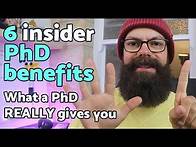 Video thumbnail for 6 PhD benefits | What a PhD *really* gets you!