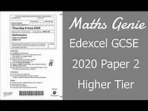 Video thumbnail for Edexcel GCSE Maths 2020 Higher Exam Paper 2 Walkthrough