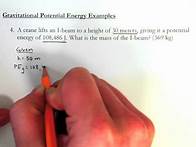 Video thumbnail for Gravitational Potential Energy - Introductory Example Problems