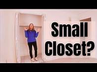 Video thumbnail for Maximize Space in a Small Closet! Design Layouts For Better Organization.