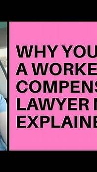 Video thumbnail for Injury Attorney Explains Why You Need A Workers Compensation Lawyer Explained #lawyer #help #now