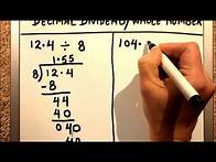 Video thumbnail for How to divide decimals with whole numbers / dividing decimals with whole numbers