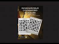 Video thumbnail for BOOK: Manageable Codeword Puzzles (in large print).