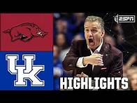 Video thumbnail for CALIPARI RETURNS 👀 Arkansas Razorbacks vs. Kentucky Wildcats | Full Game Highlights | ESPN CBB