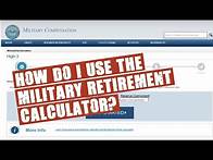 Video thumbnail for How to Use The Military Retirement Calculator | E7 Retirement Pay