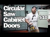 Video thumbnail for CHEAP and EASY Shaker Cabinet Doors and Drawers | DIY | HOW TO MAKE | Circular Saw | Tutorial