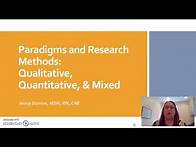 Video thumbnail for Paradigms and Research Methods