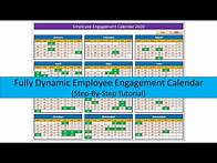 Video thumbnail for How to Make Fully Dynamic Employee Engagement Calendar for 2020 in Excel