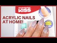 Video thumbnail for Doing Acrylic Nails At Home for the first time | KISS French Acrylic Sculpture Kit