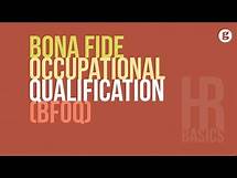 Video thumbnail for HR Basics: Bona Fide Occupational Qualification