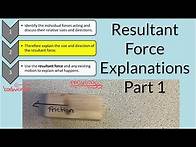 Video thumbnail for Explaining motion with resultant force in three easy steps part 1