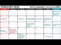 Video thumbnail for February 2025 Calendar with Holidays and Observances (All) #calendar #february #holiday