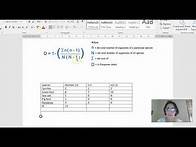 Video thumbnail for Calculating Simpson's Diversity Index (SDI) with calculator