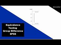 Video thumbnail for Equivalence Testing with SPSS: Group Differences