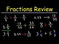 Video thumbnail for Fractions, Mixed Numbers, Decimals, & Percents - Review