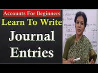Video thumbnail for 6. Learn to write Journal Entries In Double Entry System