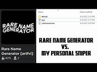 Video thumbnail for My Roblox name sniper VS. Rare username generator [UPDATED!]