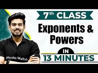 Video thumbnail for Exponents And Powers | Cheat Sheet Series For Class 7th