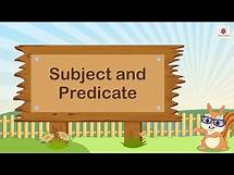 Video thumbnail for Subject And Predicate | English Grammar & Composition Grade 3 | Periwinkle