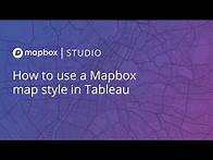 Video thumbnail for How to use a Mapbox map style in Tableau