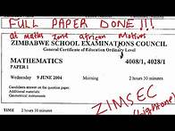 Video thumbnail for O'level Mathematics June 2004 Paper 1 Full Paper Zimsec @mathszoneafricanmotives