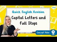 Video thumbnail for How Do You Use Capital Letters and Full Stops? | KS2 English Concept for Kids