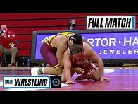 Video thumbnail for HWT: #1 Gable Stevenson (Minnesota) vs. #24 Christian Lance (Nebraska) | 2021 B1G Wrestling