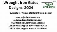 Video thumbnail for Wrought Iron Gate for above 8ft height Free Delivery Worldwide* with Guaranteed Best Prices Call Or WhatsApp us at 0044-7365590423 or 00923012596491 Are you ready to elevate your space with timeless elegance and unmatched durability? Introducing our exquisite range of Wrought Iron Gates, Doors, Railings, Furniture, Balustrades, Fences, Staircases, Balconies, and Mezzanines, meticulously crafted from high-quality cast iron, wrought iron, and cast aluminum. Designed to enhance both residential and