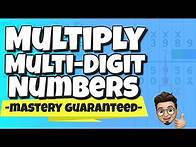 Video thumbnail for How to Multiply Multi Digit Numbers| Multiplication 5th Grade