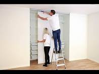 Video thumbnail for Elfa Assembly instruction: Top hung sliding doors