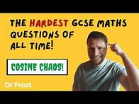 Video thumbnail for The Hardest GCSE Maths Questions Of All Time! | Q2 - Cosine Chaos!