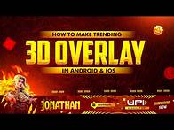 Video thumbnail for Make This Trending 🔥 3D Animated Overlay in Android & IOS | How to Make 3d Overlay for Streamchamp