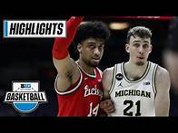Video thumbnail for Ohio State vs. Michigan | March 13, 2021 | Big Ten Men's Basketball Tournament | Highlights
