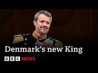 Video thumbnail for Denmark: Tens of thousands gather as new King is crowned | BBC News