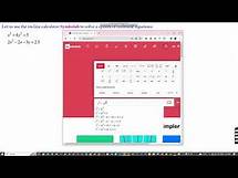 Video thumbnail for Online calculator (Symbolab) to solve a system of nonlinear equations