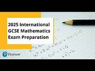 Video thumbnail for 2025 International GCSE Mathematics Exam Preparation