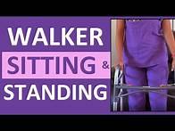 Video thumbnail for How to Sit Down and Stand Up with a Walker | Sit to Stand with Walker