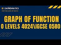 Video thumbnail for GRAPH OF FUNCTION O LEVELS MATHS O LEVELS 4024 IGCSE 0580