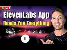 Video thumbnail for How to Use Elevenlabs Reader App Free | Tutorial