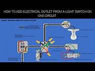 Video thumbnail for HOW TO ADD ELECTRICAL OUTLET FROM A LIGHT SWITCH ON ONE CIRCUIT | WIRING DIAGRAM