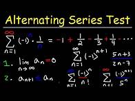 Video thumbnail for Alternating Series Test