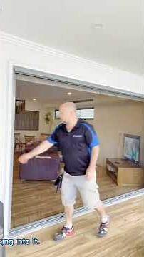 Video thumbnail for Large bifold doors retractable fly screens