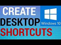 Video thumbnail for How To Create Desktop Shortcuts on Windows 10
